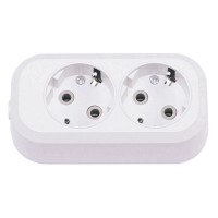 Колодка TNSy Leon на 2 розетки з заземленням (TNSy5000064)