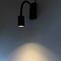 Светильник настенный Violux SNAKE USB+Type-C 5W 4200K 250Lm IP20 черный ( 552101 )