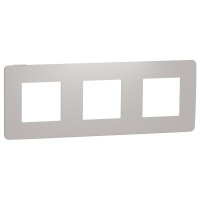 Трехпостовая рамка Schneider Electric NU280624 (шампань/белый)