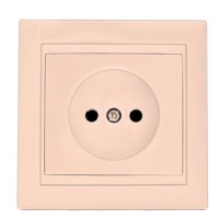 Розетка Elcor Emily 9215 (211574) без заземлення (кремовий)