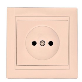 Розетка Elcor Emily 9215 (211574) без заземлення (кремовий)