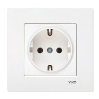Розетка одномісна біла VIKO Karre