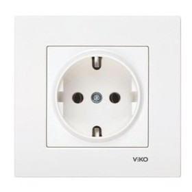 Розетка одноместная белая VIKO Karre