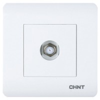 Розетка ТV-SAT Chint NEW3 біла (715393)