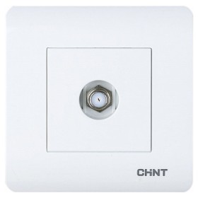 Розетка ТВ-SAT Chint NEW3 белая (715393)