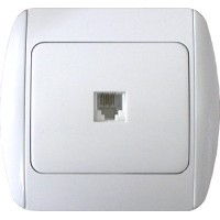 Телефонная розетка E.Next e.install.stand.814P1+f.cer одинарная (s035043c)