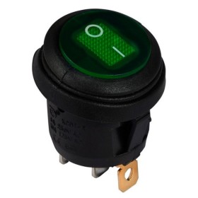 Перемикач TNSy KCD1-8-101WN G/B круглий з підсвічуванням IP65 зелений (TNSy5500754)