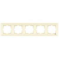 Рамка п'ятимісна горизонтальна Meridian, кремовий