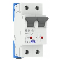 Двухполюсный автомат SEZ 62 C 4А 2P (PR62C4A)