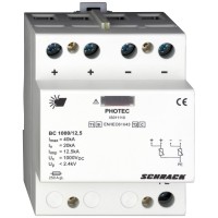 Розрядник для фотовольтаїки Schrack IS011110 1000В DC 12,5kA клас I+II (B+C)