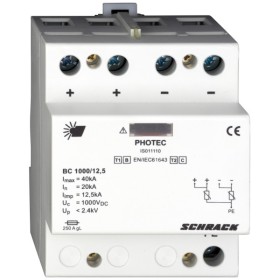 Разрядник для фотовольтаики Schrack IS011110 1000В DC 12,5kA класс I+II (B+C)