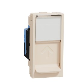 Комп'ютерна розетка RJ45 Schneider Electric Unica New NU341044 cat5 UTP 1м бежева