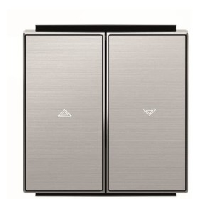 Двойная клавиша жалюзи ABB Sky 2CLA854400A1401 8544 AI (сталь)