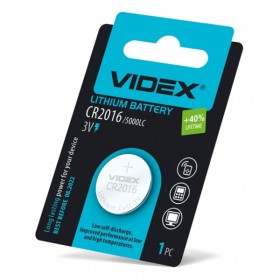 Літієва батарея Videx CR2016 (CR2016 1B) 1 шт