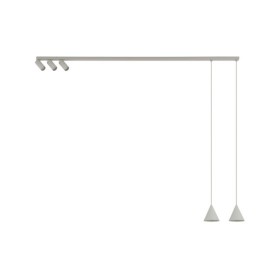 Подвесной светильник, люстра Nowodvorski 11451 Fourty V GU10 5x10W IP20 светло-серый