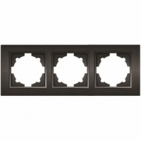 Рамка ELBI ZENA Silverline черный металлик 3-я (500-011100-227)