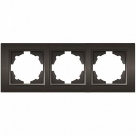 Рамка ELBI ZENA Silverline черный металлик 3-я (500-011100-227)