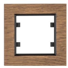 Одномісна рамка Hager WL9016 Lumina-Passion 1Х (дерево дуб)