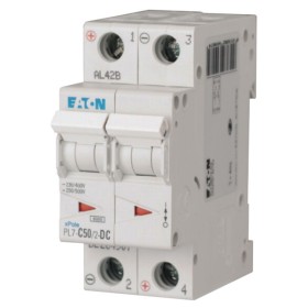Автоматичний вимикач Eaton PL7-C50/2-DC 500В DC 50А C