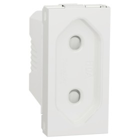 Розетка Schneider Electric NU303118 (винтовой зажим) 10А 1М (белая)
