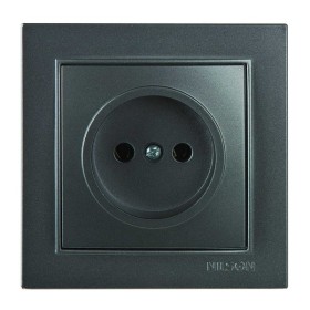 Розетка Nilson Thor антрацит 1-на без заземлення ( 27161015 )