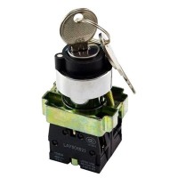 Переключатель TNSy XB2-BG65 1NO+1NC «I-0» с ключом слева с самовозвратом (TNSy5501135)