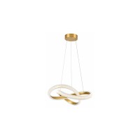 Люстра с пультом светодиодная Reality 340101-32 Eldrin Led 1x30W 4000K 2400Lm IP20 Золотая