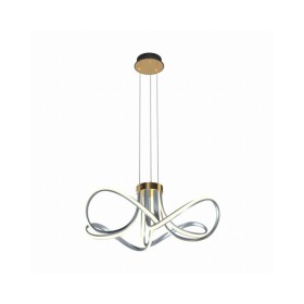 Люстра Zuma Line MD5520-4-3BGBDT Abro Led 1x45W 3000K 5300Lm IP20 Хром