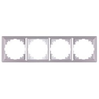 Рамка 4-местная E.Next e.lux.10084L.4.fr.aluminium алюминий (ins0040092)