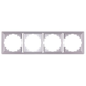Рамка 4-местная E.Next e.lux.10084L.4.fr.aluminium алюминий (ins0040092)