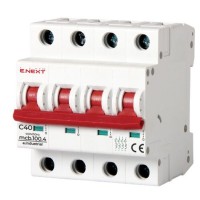Модульный автоматический выключатель E.Next e.industrial.mcb.100.4.C40 4р 40А C (i0180034)