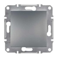 Выключатель кнопочный без рамки сталь Asfora, EPH0700162