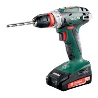 Аккумуляторный шуруповерт-дрель Metabo BS 18 Quick (602217870) 18В 2x2Ah (с З/У и 9 угловыми насадквми в комплекте)