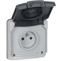 Розетка серая Legrand