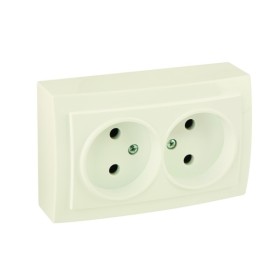 Розетка Nilson Themis кремова 2-на без заземлення ( 26121024 )