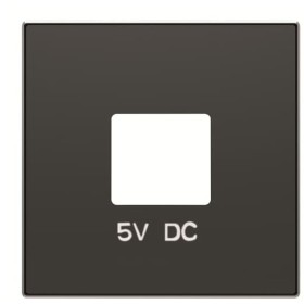 Центральная плата USBx2 розетки ABB Sky 2CLA858500A1501 8585 NS (черный бархат)