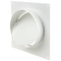 З'єднувач із зворотним клапаном та пластиною настінною Vents D200 для круглих повітроводів