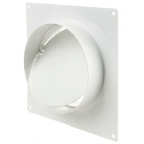 З'єднувач із зворотним клапаном та пластиною настінною Vents D200 для круглих повітроводів