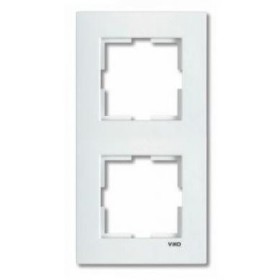 Рамка подвійна вертикальна VIKO Karre біла