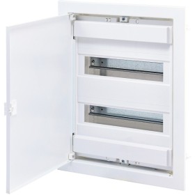 Металопластиковий електрощит ETI 001101026 ECG28 24+4 М з металевими білими дверцятами