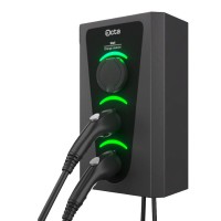 Однофазная зарядная станция для электромобилей Octa Energy W322-C2-C2-C2 Wall на 22кВт с 3 портами (Type 2 Type 2 Type 2)