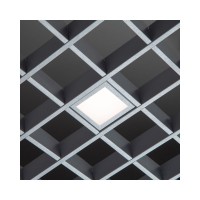 Точковий світильник для стелі Грильято Imperium Light 724186.08.92 Griliato Led 1x8.4W 4000K IP20 Сірий