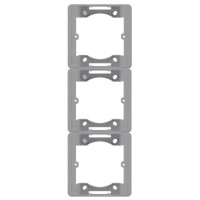 Адаптер Hager WL5832 Lumina-Intense 3Х з/в (сріблястий)