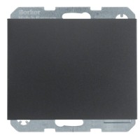 Розетка Berker K.1 47517106 с заземлением и с крышкой (антрацит)