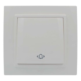 Вимикач ELBI ZENA білий кнопка з рамкою ( 500-010200-207 )