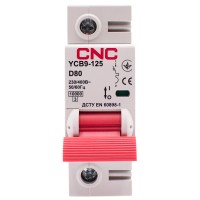 Автоматичний вимикач CNC YCB9-125 1Р 80А 10kA D