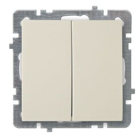 Вимикач Nilson Touran кремовий 2кл без рамки ( 24120403 )