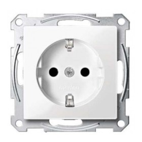 Механизм розетки SCHUKO с заслонками полярно-белый 16А Merten, MTN2300-0319