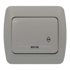 Выключатель ELBI ZIRVE Fixline кремовый 1кл проходной с подсветкой (501-010301-210)