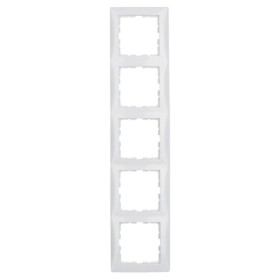 Рамка 5-местная полярная белизна Berker S.1